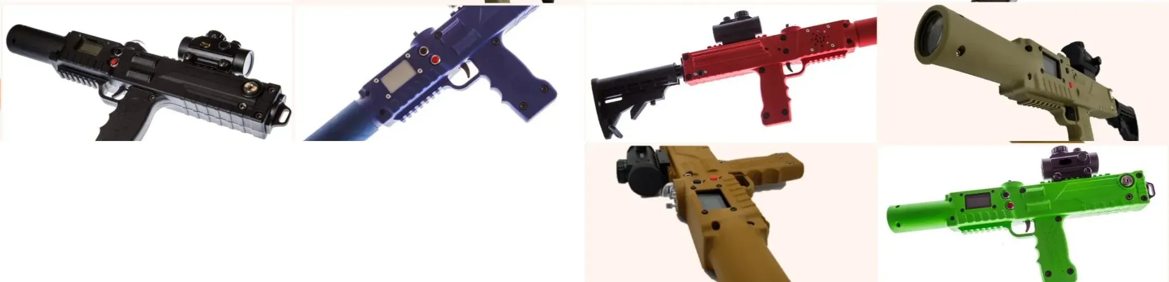 Seven The Juggernaut Razorback taggers in Black, Blue, Red, OD Green, Coyote Tan, Neon Green, and Neon Orange